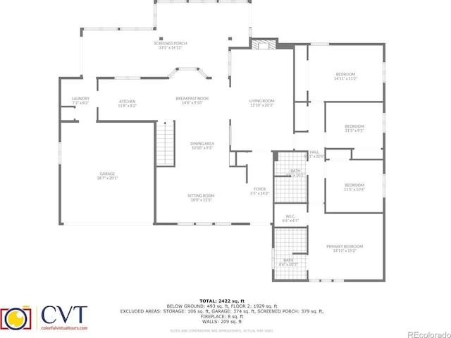 7427 S Ames Ct, Littleton, CO 80128 - view of floor plan / room layout
