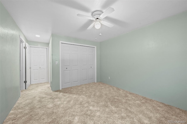 3631 W 79th Ave Unit A2, Westminster, CO 80030 - unfurnished bedroom featuring carpet, ceiling fan, and a closet