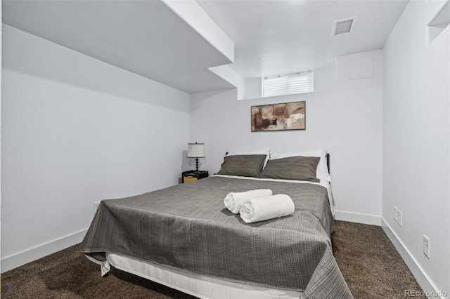 bedroom with carpet floors