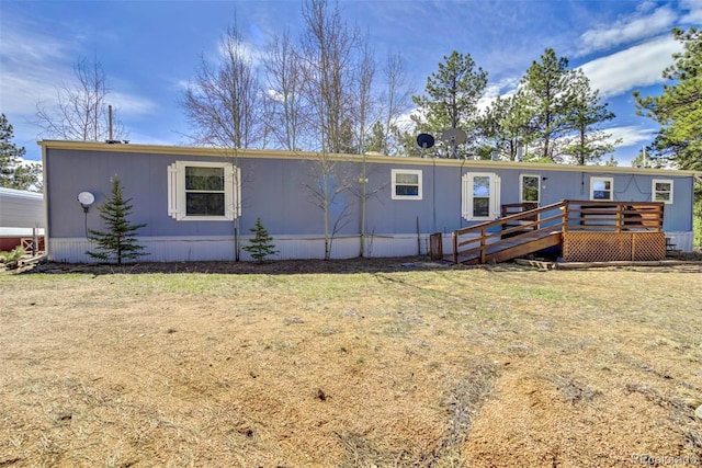 1360 Kiowa Rd, Florissant, CO 80816 - manufactured / mobile home featuring a deck