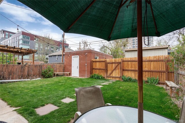 260 N Grant St, Denver, CO 80203 - view of yard with a patio and a gate