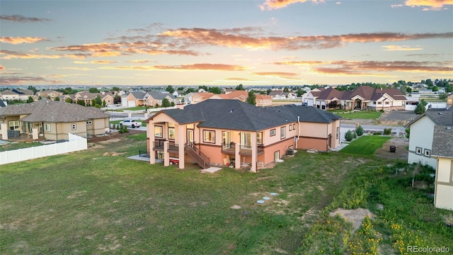 29303 E 165th Ave, Brighton, CO 80603 - aerial view at dusk of a residential view