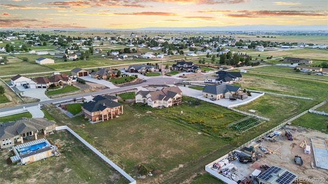 29303 E 165th Ave, Brighton, CO 80603 - aerial view at dusk of a residential view