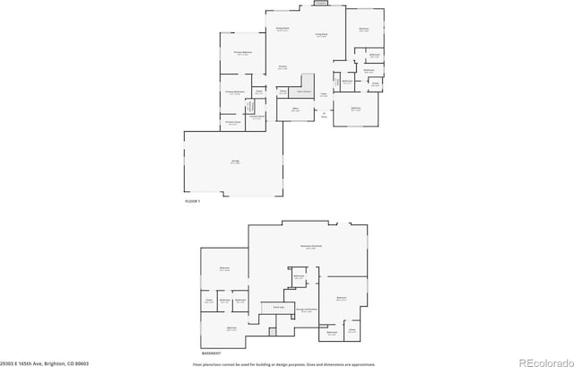 29303 E 165th Ave, Brighton, CO 80603 - view of floor plan / room layout