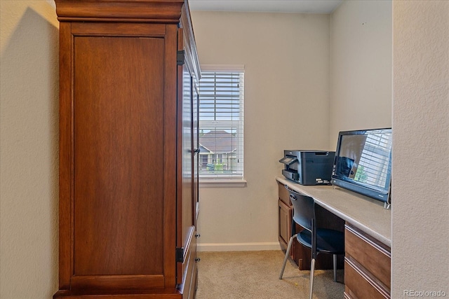 6461 S Ider St, Aurora, CO 80016 - office area featuring light carpet and baseboards