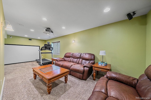 6461 S Ider St, Aurora, CO 80016 - living room featuring carpet flooring and recessed lighting