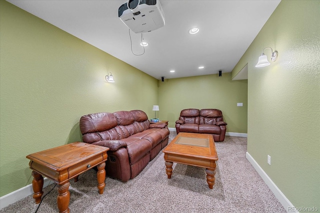 6461 S Ider St, Aurora, CO 80016 - carpeted home theater featuring baseboards and recessed lighting