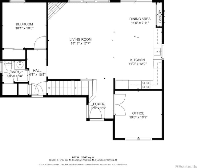 6461 S Ider St, Aurora, CO 80016 - home floor plan