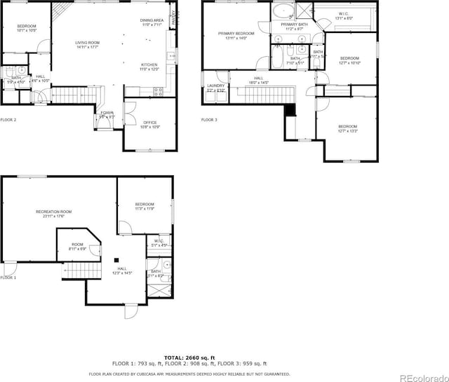 6461 S Ider St, Aurora, CO 80016 - floor plan / room layout