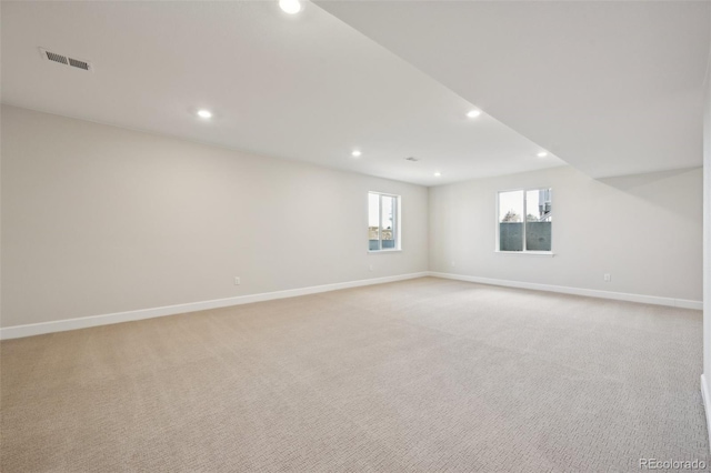 empty room with light carpet