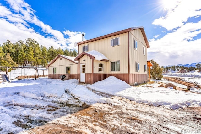 68600 State Highway 69, Westcliffe, CO 81252 - view of snow covered house