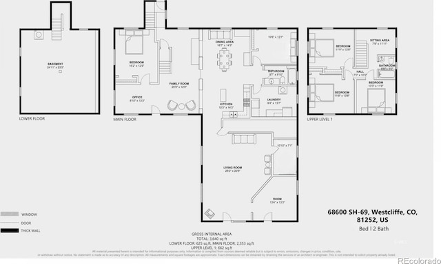 68600 State Highway 69, Westcliffe, CO 81252 - view of home floor plan