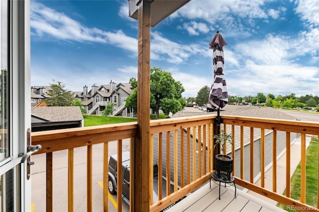 8311 S Upham Way Unit 1-207, Littleton, CO 80128 - deck featuring a residential view