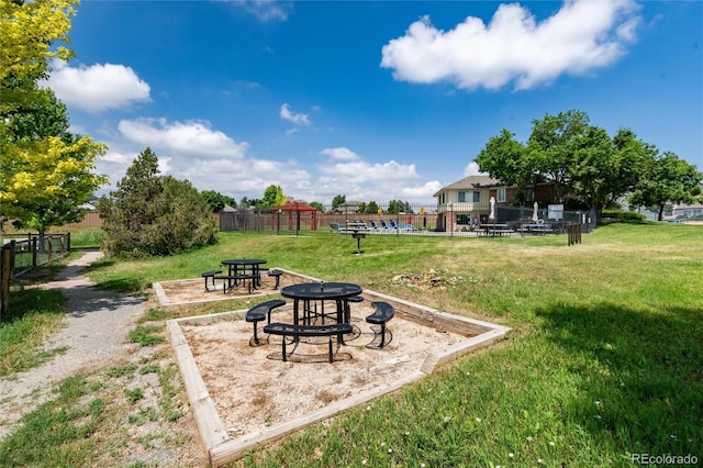 8311 S Upham Way Unit 1-207, Littleton, CO 80128 - view of yard featuring a fire pit