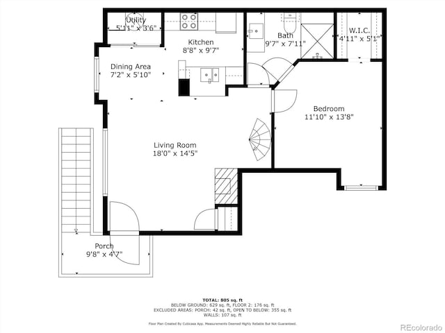8311 S Upham Way Unit 1-207, Littleton, CO 80128 - view of floor plan / room layout