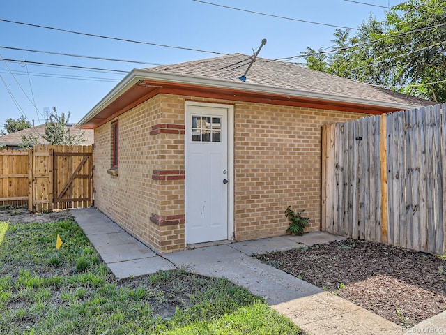 view of outbuilding