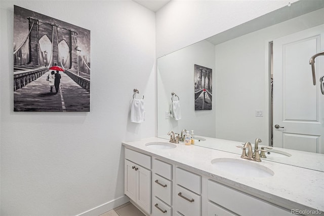 bathroom with vanity