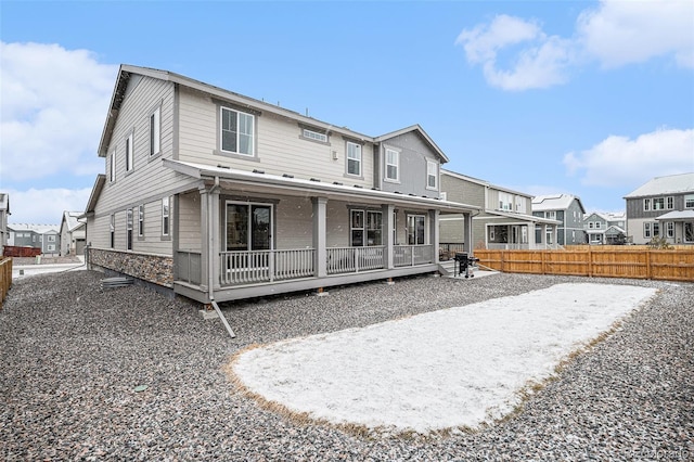 view of rear view of property