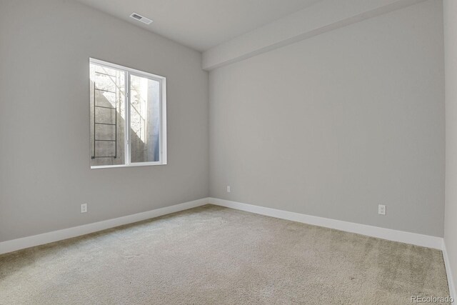 view of carpeted empty room