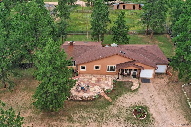 drone / aerial view