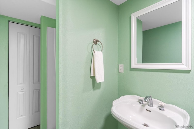 bathroom with a sink