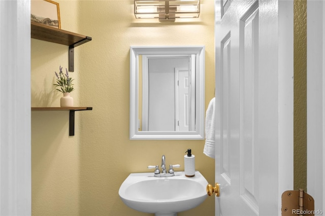 bathroom with a sink