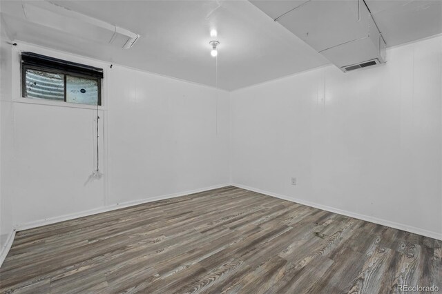 3715 N Jackson St, Denver, CO 80205 - finished basement with wood finished floors and baseboards
