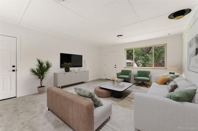 8675 Calvin Dr, Arvada, CO 80002 - carpeted living area with baseboards