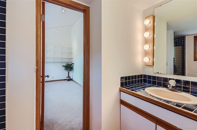 bathroom with vanity