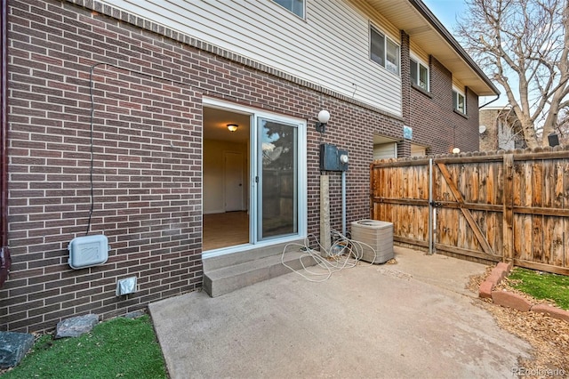 view of patio with fence