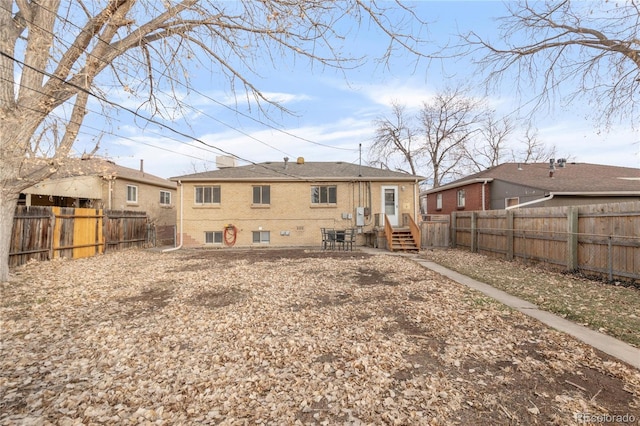 view of rear view of property