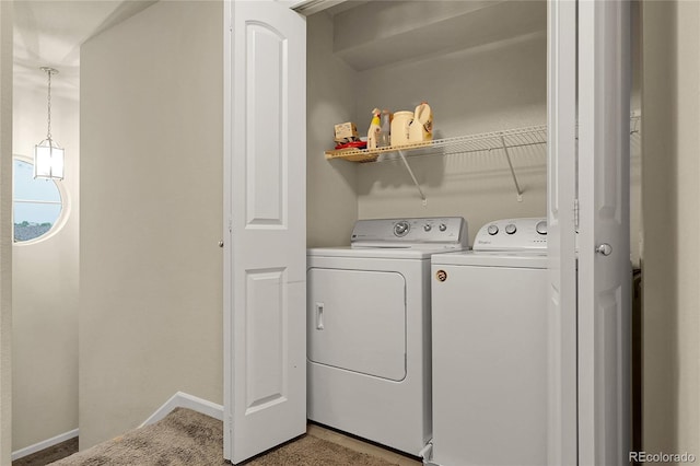 18061 E Saskatoon Pl, Parker, CO 80134 - washroom with separate washer and dryer and baseboards
