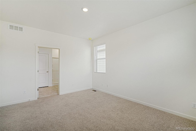 view of carpeted empty room