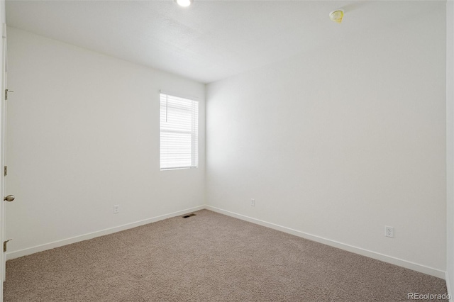 view of carpeted empty room