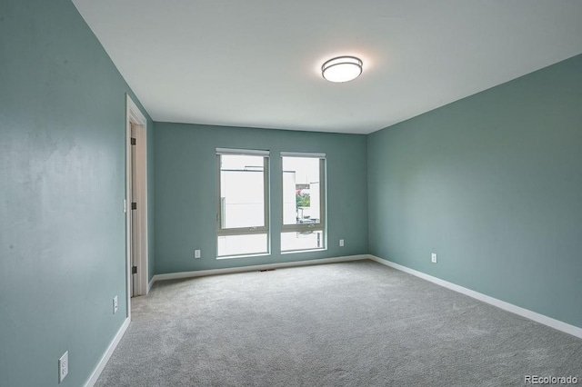 view of carpeted empty room