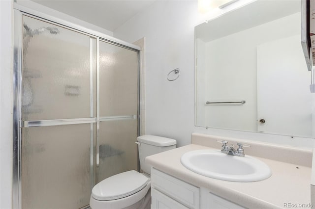 16699 E 7th Ave, Aurora, CO 80011 - bathroom featuring vanity and a stall shower
