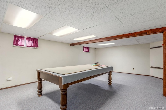 16699 E 7th Ave, Aurora, CO 80011 - playroom featuring carpet flooring, billiards, and a drop ceiling
