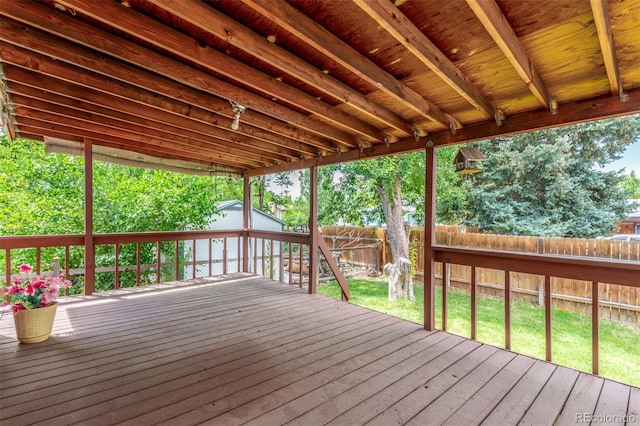16699 E 7th Ave, Aurora, CO 80011 - wooden terrace featuring a fenced backyard