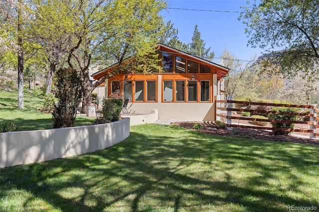 1669 Apple Valley Rd, Lyons, CO 80540 - rear view of property with stucco siding