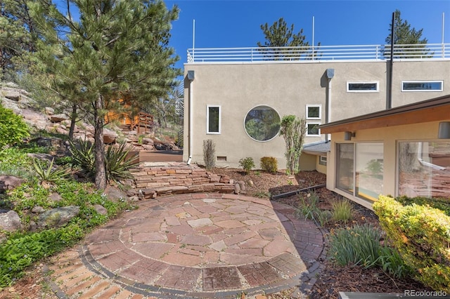 1669 Apple Valley Rd, Lyons, CO 80540 - back of house with stucco siding