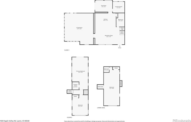 1669 Apple Valley Rd, Lyons, CO 80540 - property floor plan