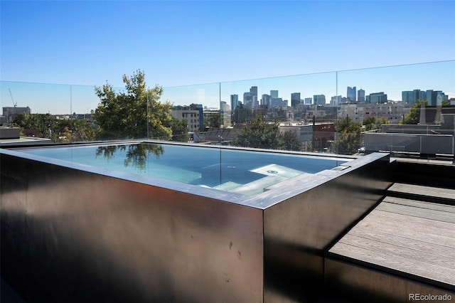 3453 Navajo St, Denver, CO 80211 - view of swimming pool featuring a skyline view