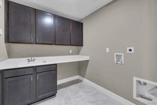 1721 Wingfeather Ln, Castle Rock, CO 80108 - laundry room featuring hookup for an electric dryer, cabinet space, and hookup for a washing machine