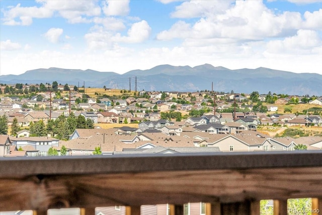 1721 Wingfeather Ln, Castle Rock, CO 80108 - mountain view with nearby suburban area