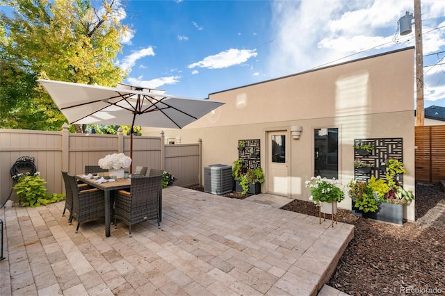 view of patio / terrace featuring cooling unit