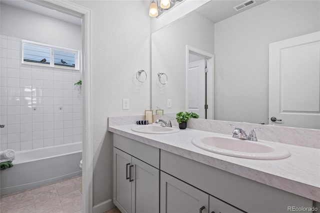 17970 E 106th Pl, Commerce City, CO 80022 - full bath with double vanity and bathing tub / shower combination