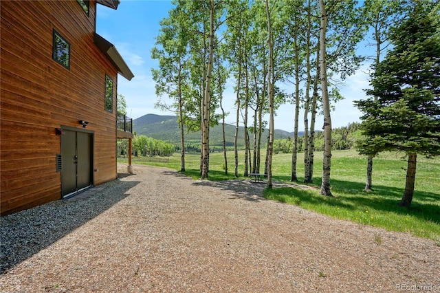 2474 Wendt Ln, Fort Garland, CO 81133 - view of grassy yard featuring a mountain view