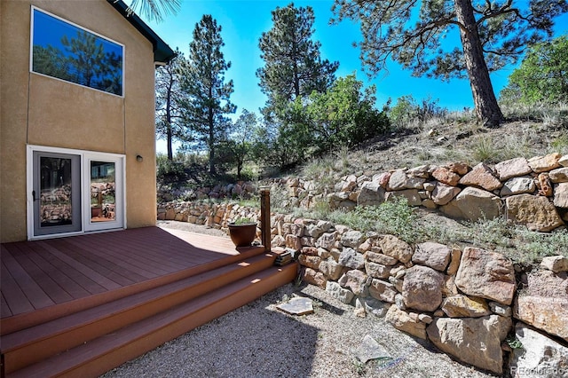 view of wooden terrace