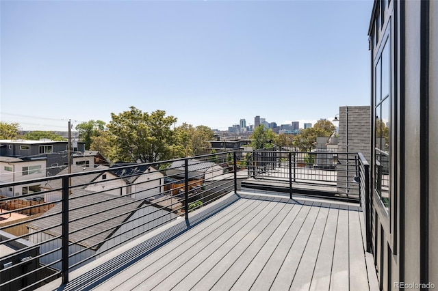 3932 Kalamath St, Denver, CO 80211 - wooden terrace with a view of city