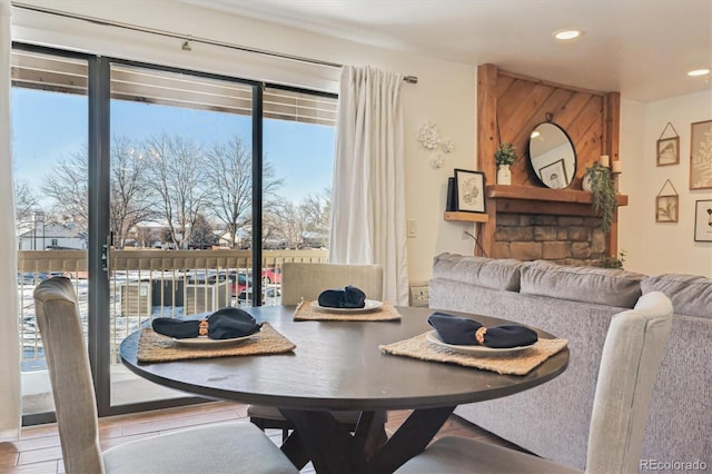 view of dining room